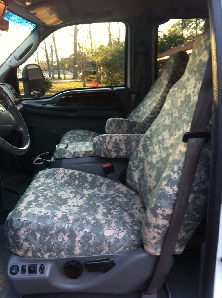 Marathon digital camo seat covers Ford Powerstroke Diesel Forum