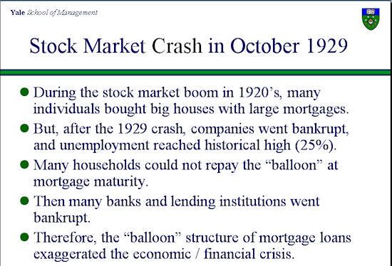 the mortgage crisis of the 1920s