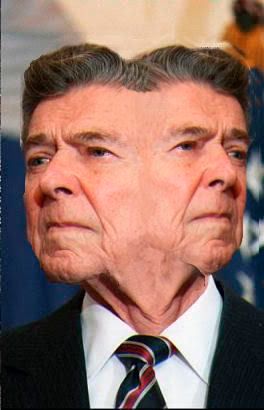 reagan with two faces