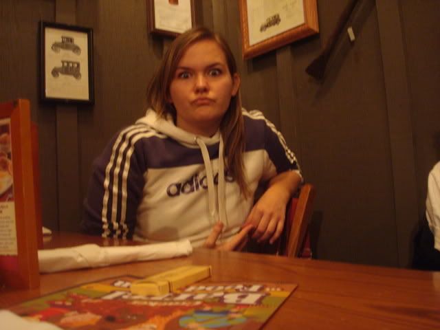 Ich im Cracker Barrel (aufm Hinweg... Dinner)