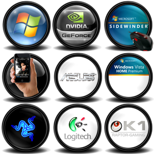 Stylish Black Iconos