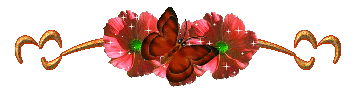 Blumen-Schmetterling Trennlinie (Animation)