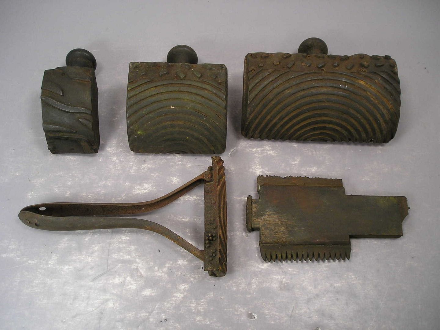 Antique Set Faux Wood Graining Tools Painted Grain Old Vintage Finish