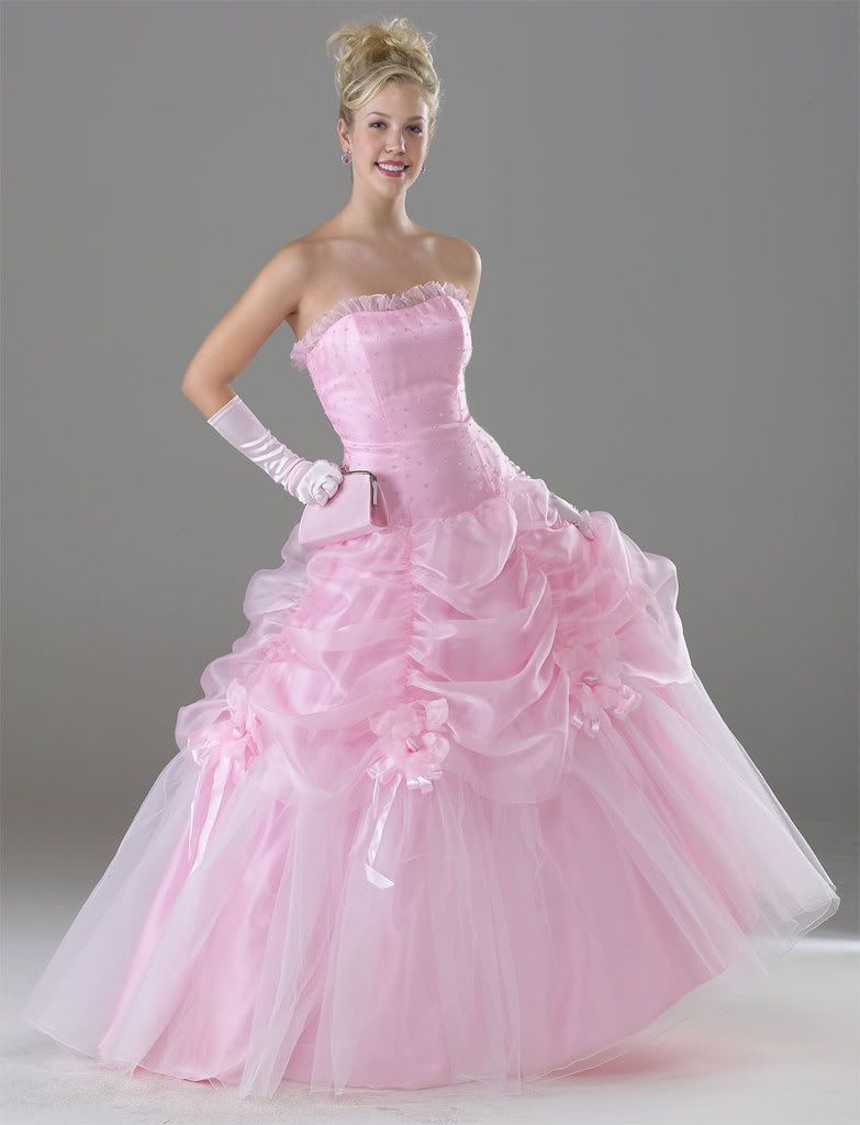 Perfect Pink Bridal gown embroidered style - Elegant Wedding dresses for special celebration in your life.
