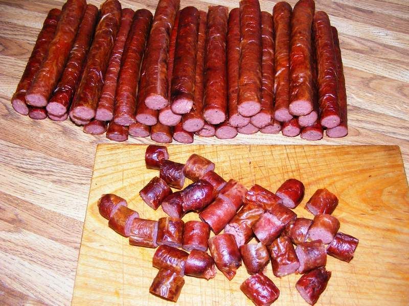 Beer sticks or snack sticks Wisconsin Fisherman