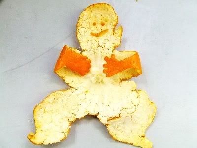  Arts on fruits : Peeled  Orange Arts -man 