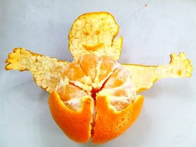  Arts on fruits : Peeled  Orange Arts -man 