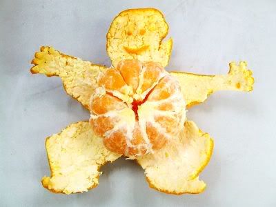  Arts on fruits : Peeled  Orange Arts -man 