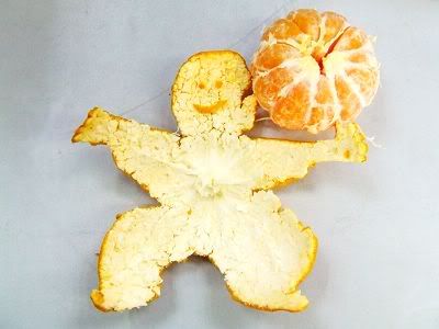  Arts on fruits : Peeled  Orange Arts -man 