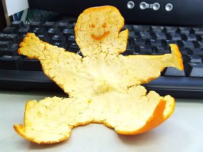  Arts on fruits : Peeled  Orange Arts -man 