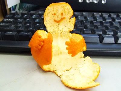  Arts on fruits : Peeled  Orange Arts -man 