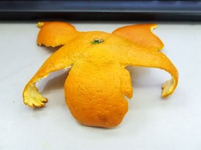  Arts on fruits : Peeled  Orange Arts -man 