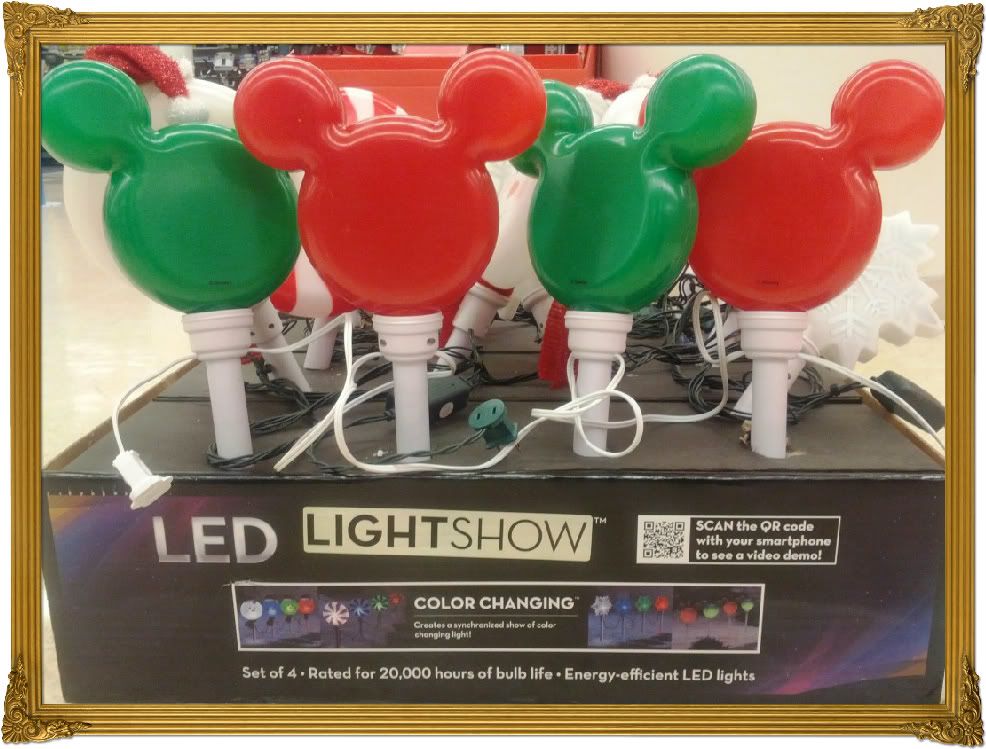 Disney Mickey Mouse Ears LED Lights Pathway Outdoor Yard Christmas