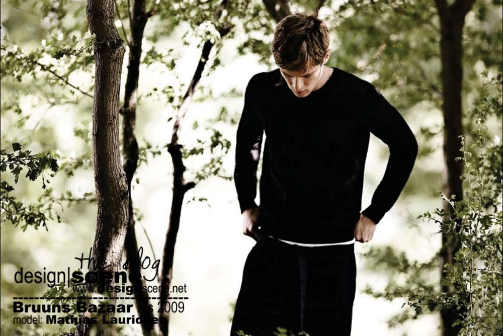 The 1 supermodel Mathias Lauridsen in ad campaign for Bruuns Bazaar S S
