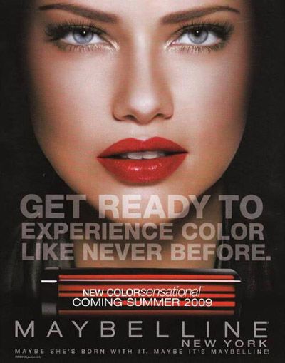 Adriana Lima remains the face of Maybelline for another season 