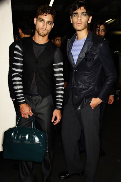 Giorgio Armani Menswear Backstage