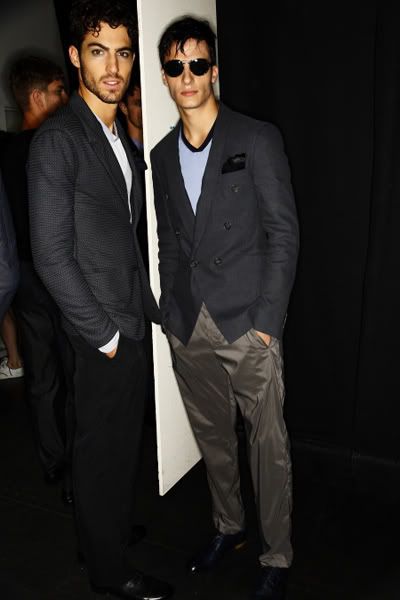 Giorgio Armani Menswear Backstage