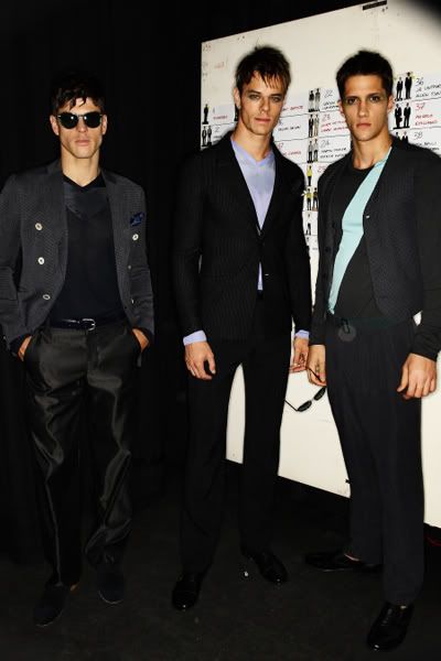 Giorgio Armani Menswear Backstage