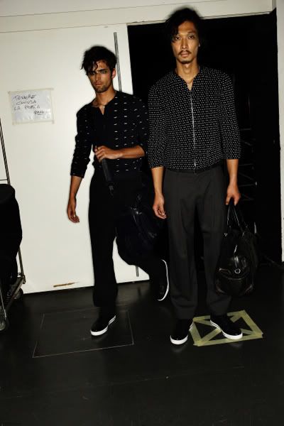 Giorgio Armani Menswear Backstage