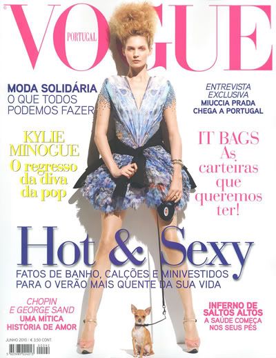 Cover Model Dress June on Magazine Vogue Portugal Issue June 2010 Model Karolin Wolter Ford