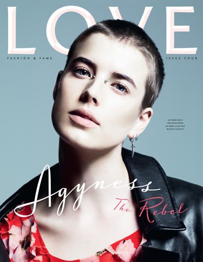 Cover models Ms Perfect and Agyness Deyn Photographer Mert Alas and Marcus 