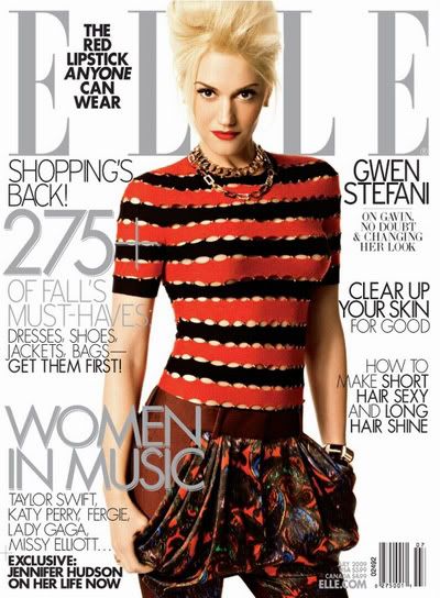 Cover Model Dress July on Gwen Stefani Has Been Chosen As Elle S July Cover Model For Both The