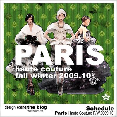 Italian Fashion Designershaute Cuture on Paris Haute Couture Schedule 2009 10   Design Scene   Fashion