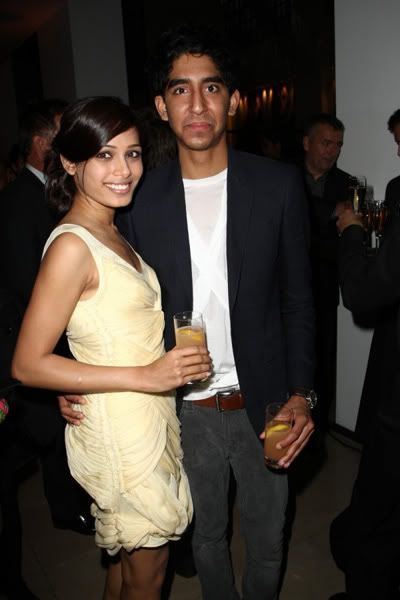 Freida Pinto and Dev Patelat
