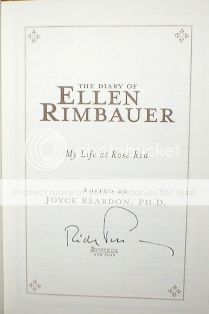 Diary Ellen Rimbauer signed Ridley Pearson Stephen King 9780786868018 