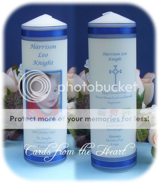Personalised Candle Baptism /Christening/ Naming Day XL  