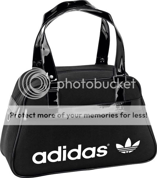 ADIDAS ORIGINALS TREFOIL BOWLING BAG BLACK Shoulder Travel Boston 