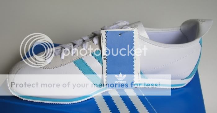 ADIDAS MARATHON VINTAGE WHITE/BLUE Italia Rom UK 11  