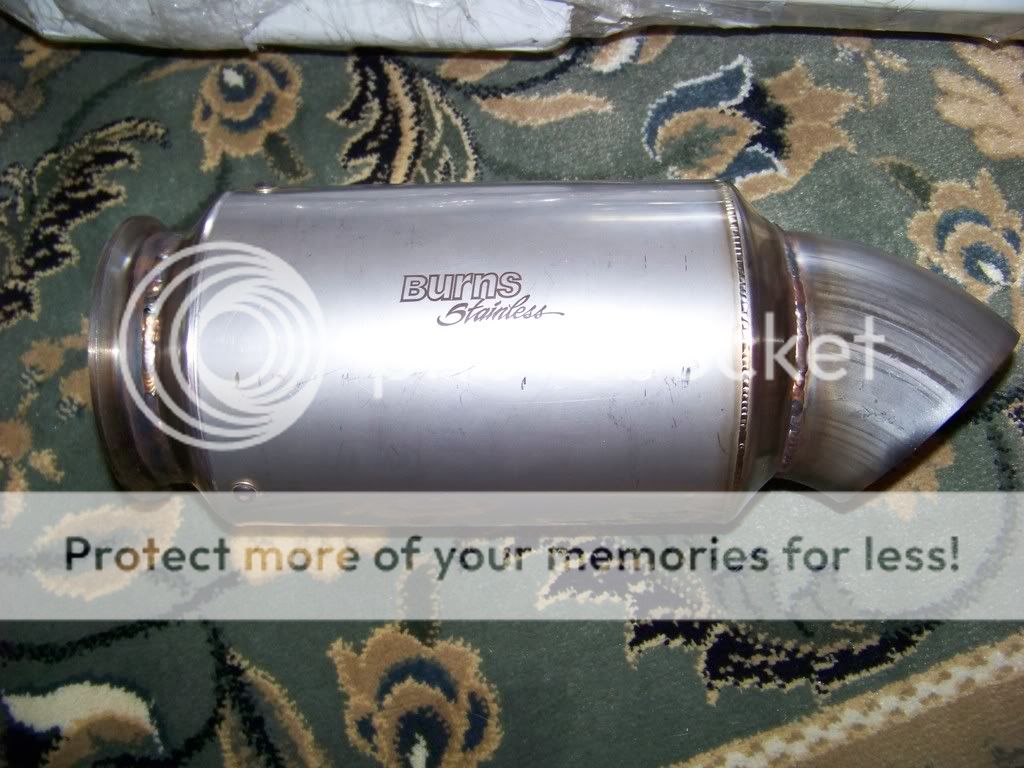 Brand New 4" AFI aluminum full vband exhaust with Burns Stainless Race